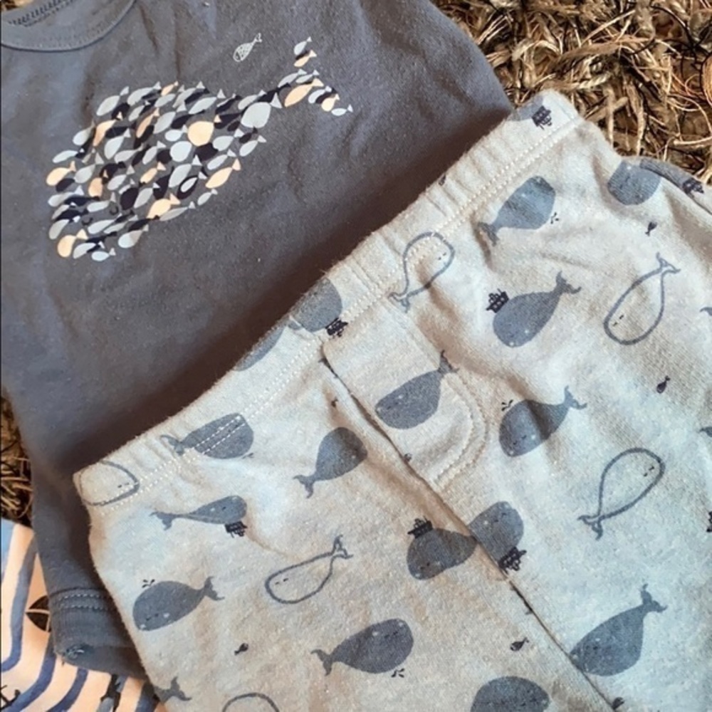 Nautical ocean bundle 3-6 months Absorba Old Navy onsies! - Picture 3 of 4